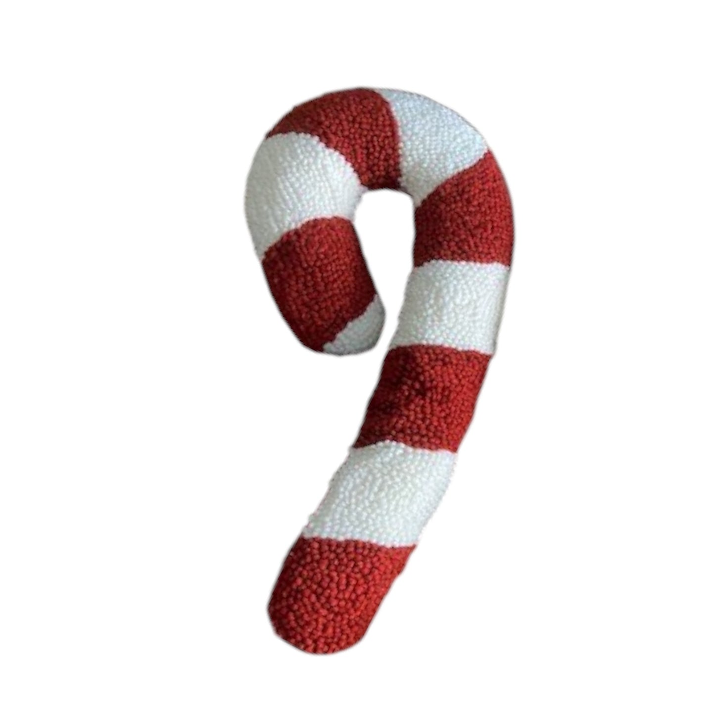 Small Knitted Candy Cane Decoration