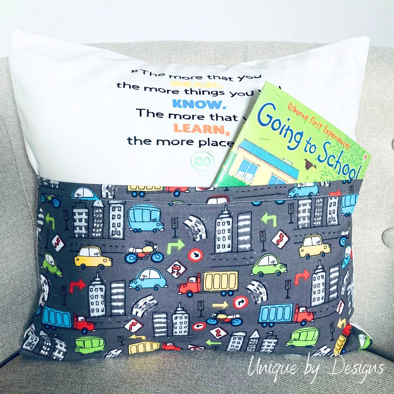 'Read, Know, Learn & Go' Children's Book Pillow (40x40)