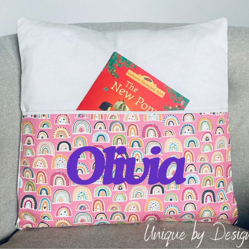 'Rainbow' Book Pillow (40x40) (ONLY 1 LEFT!!)