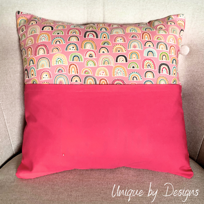 Pink Jungle Rainbow Book Pillow (40x40)