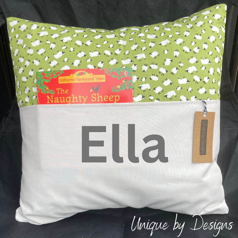 'Bouncing Sheep' Book Pillow (40x40) (ONLY 2 AVAILABLE!!)