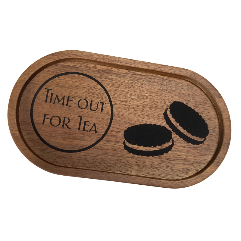 'Time Out For Tea' Mini Coaster Tray