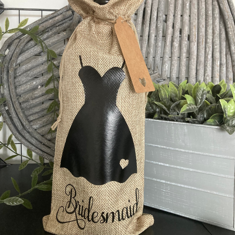 Bridesmaid Bottle Gift Bag