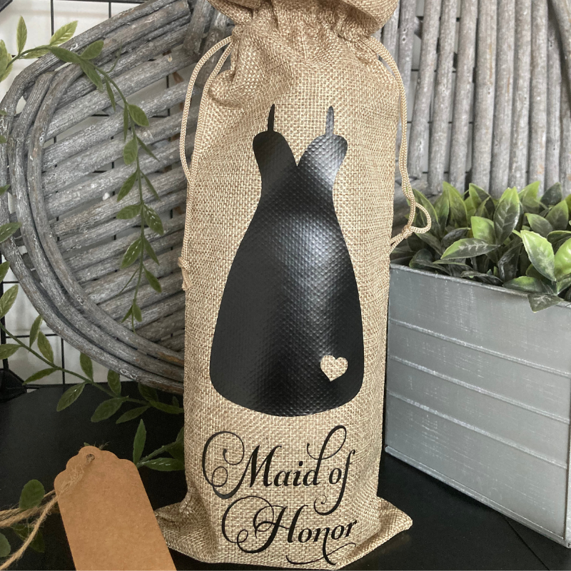 Maid of Honor Bottle Gift Bag