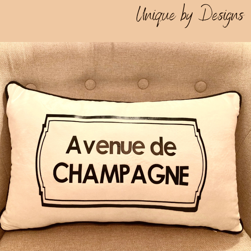 Avenue de CHAMPAGNE Cushion (30x50)