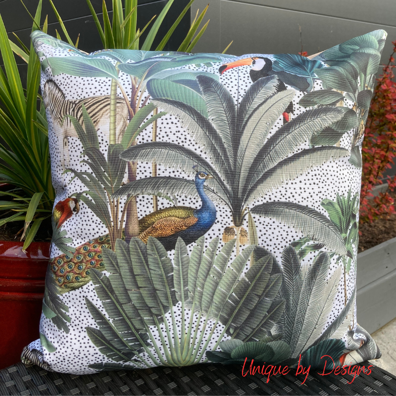 Tropical Print Outdoor Cushion (45x45) (ONLY 3 LEFT!!)