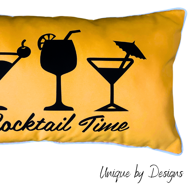 'Cocktail Time' Outdoor Cushion (30x50) (ONLY 1 LEFT!!)