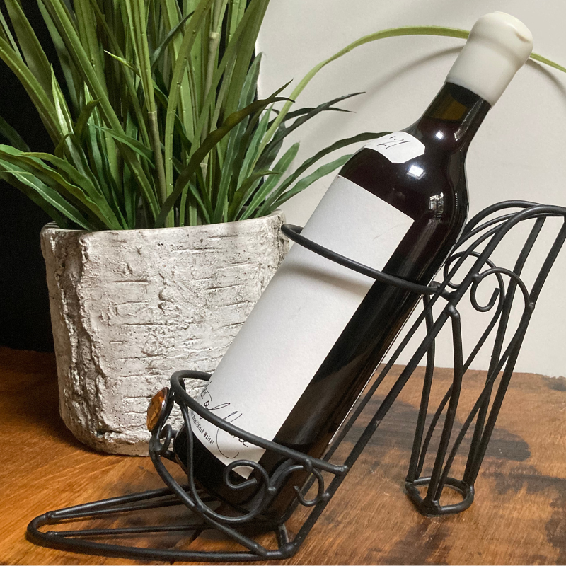 Cast Iron Shoe Wine Bottle Holder