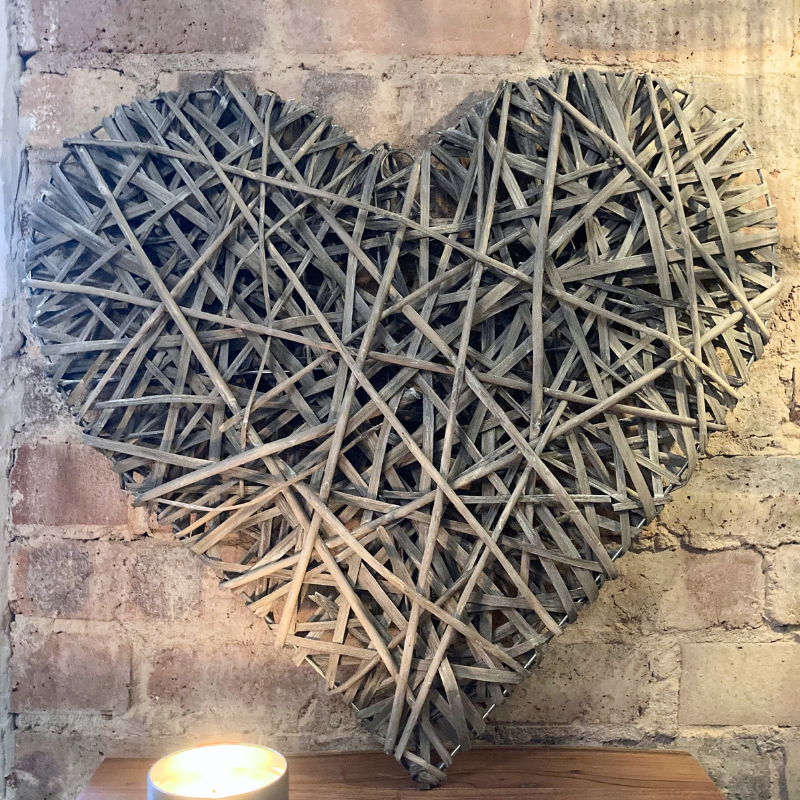 Large Wicker Heart (60cm)