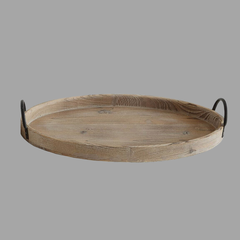 Large Rustic Wood Tray