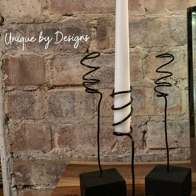 Black Spiral Candle Holder