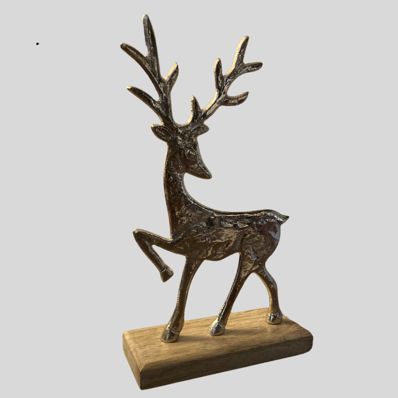 Small Standing Silver Stag