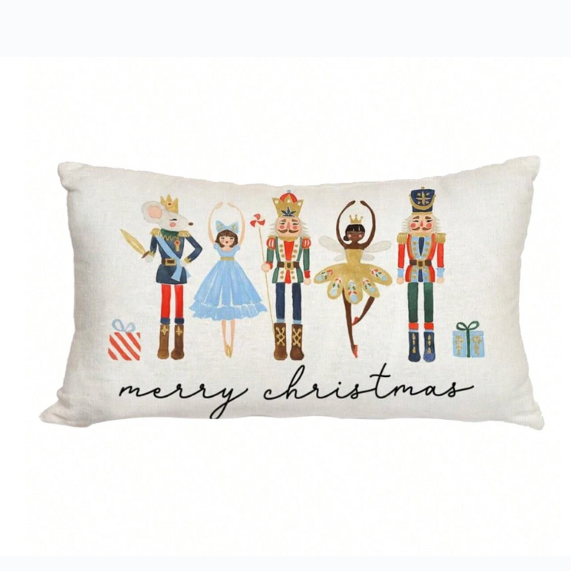 Nutcracker Ballet Christmas Cushion