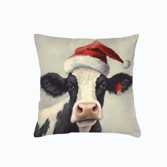 Festive Cow Cushion