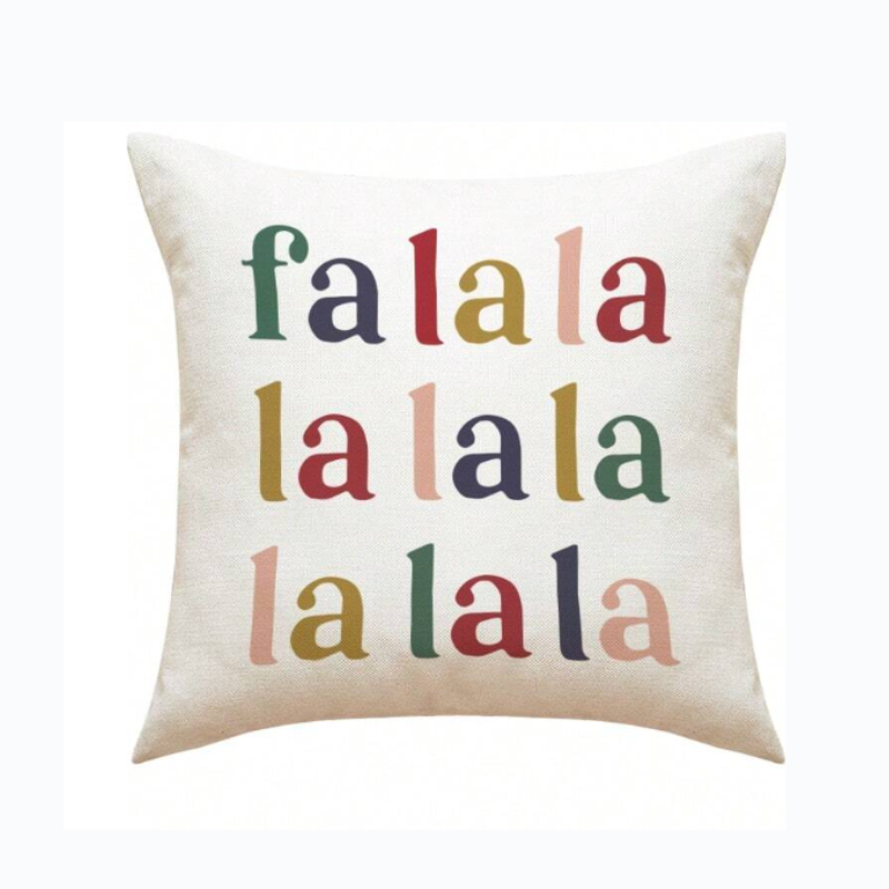 Fa la la Christmas Cushion