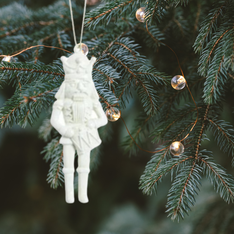 White Nutcracker Hanging Decoration (Saxophone)