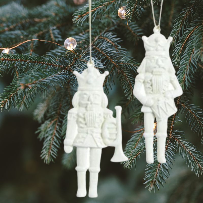 White Nutcracker Hanging Decoration (Saxophone)