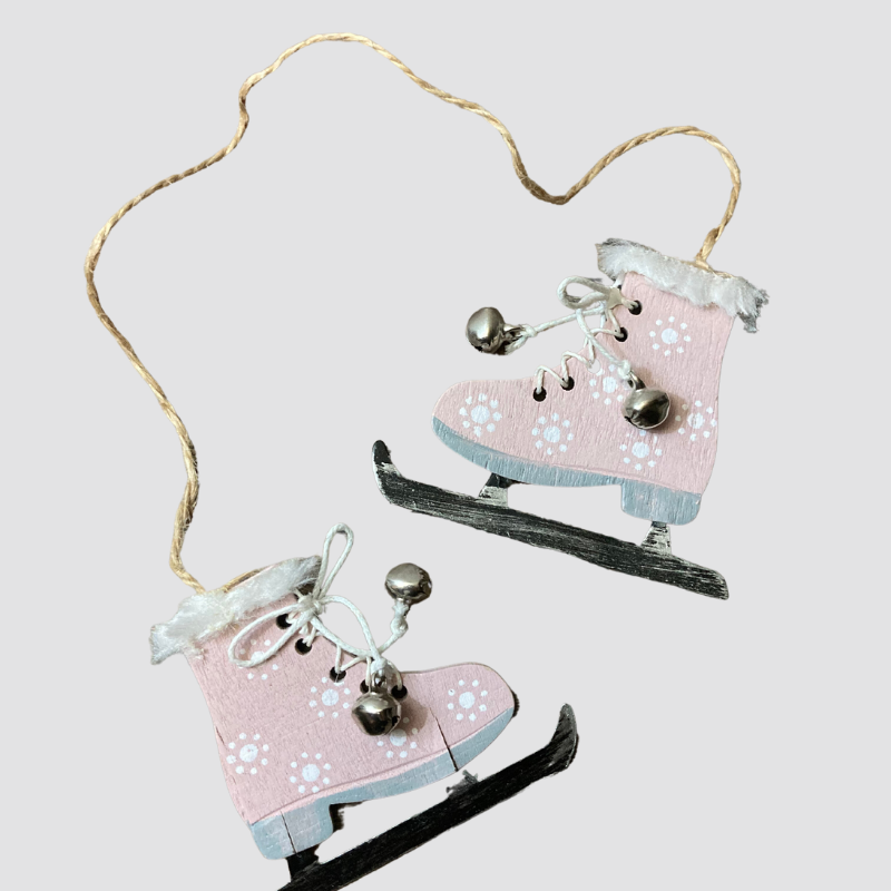 Hanging Snow Skates (Baby Pink)