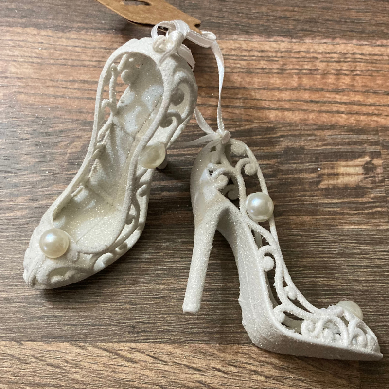 White Pearl Shoe Decorations