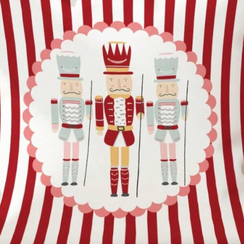 Red striped Trio Nutcracker Cushion