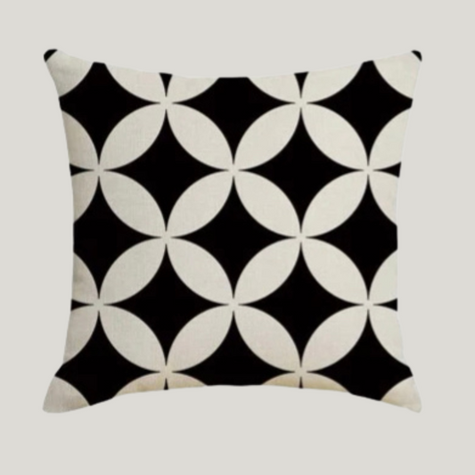 Monochrome Linen Cushion