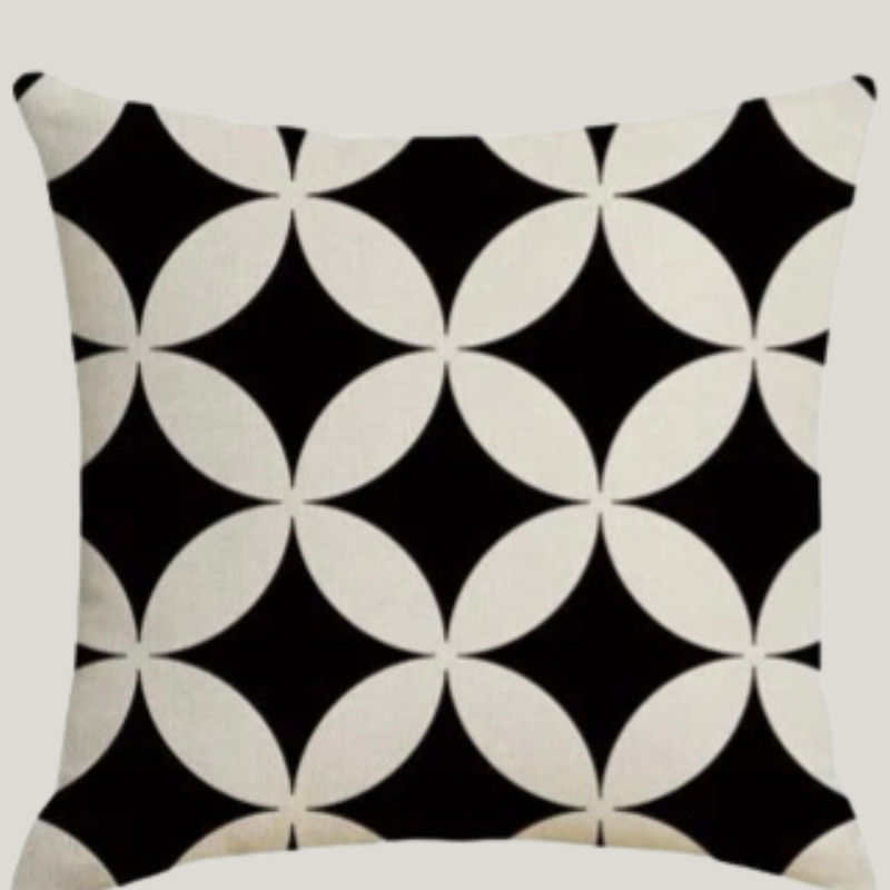 Monochrome Linen Cushion