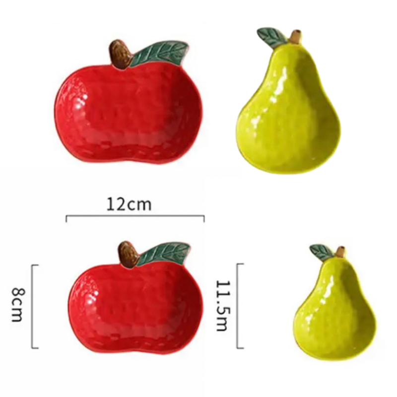 Apfel- und Birnen-Sauce-Gerichte aus Keramik