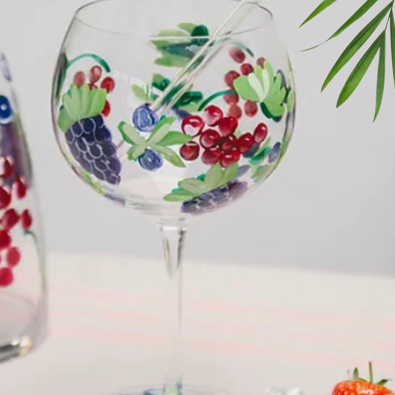 Lyndsey Johnstone Giant Dark Berries Gin Glass