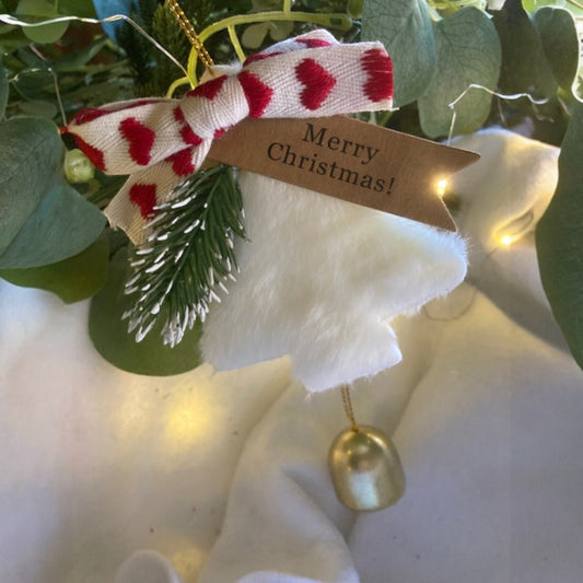 White Fur Tree Decoration