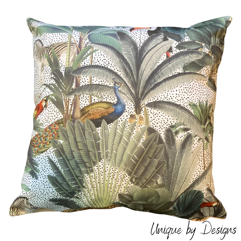 Tropical Print Outdoor Cushion (45x45) (ONLY 3 LEFT!!)