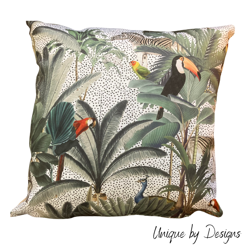 Tropical Print Outdoor Cushion (45x45) (ONLY 3 LEFT!!)