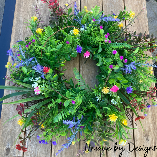 Mixed Floral Wreath