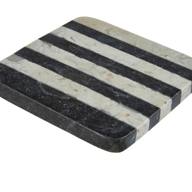 Sura Set of 4 Marble Stripe Coasters