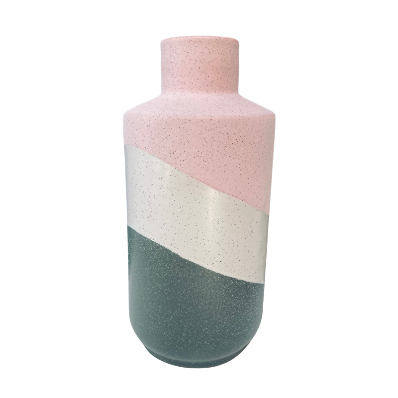 Striped Textured Vase